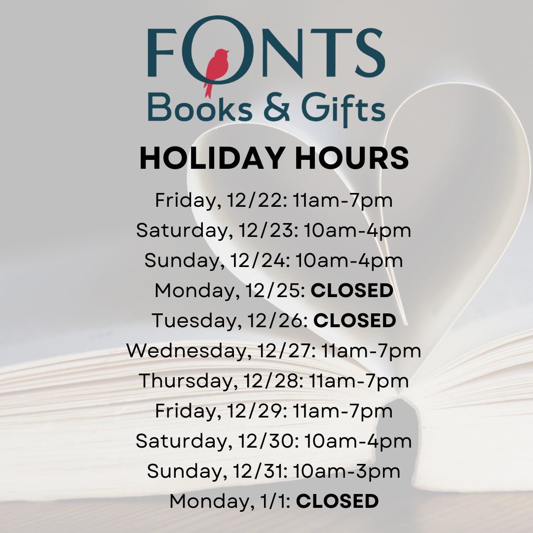 For easy reference: our holiday hours through the end of 2023. 

For those having trouble finding us in Chesterbrook: we are next to TD Bank, in the smaller Chesterbrook Plaza. 😁🎄 6262 Old Dominion Dr.