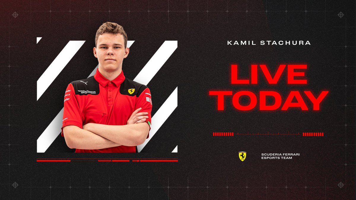 We’re back and racing in Spain 🇪🇸 Kamil Stachura will be LIVE on our Twitch stream from 20:00 [CET] as he competes in round 8 of the PSGL 🙌 🔗twitch.tv/FerrariEsports #FerrariEsports