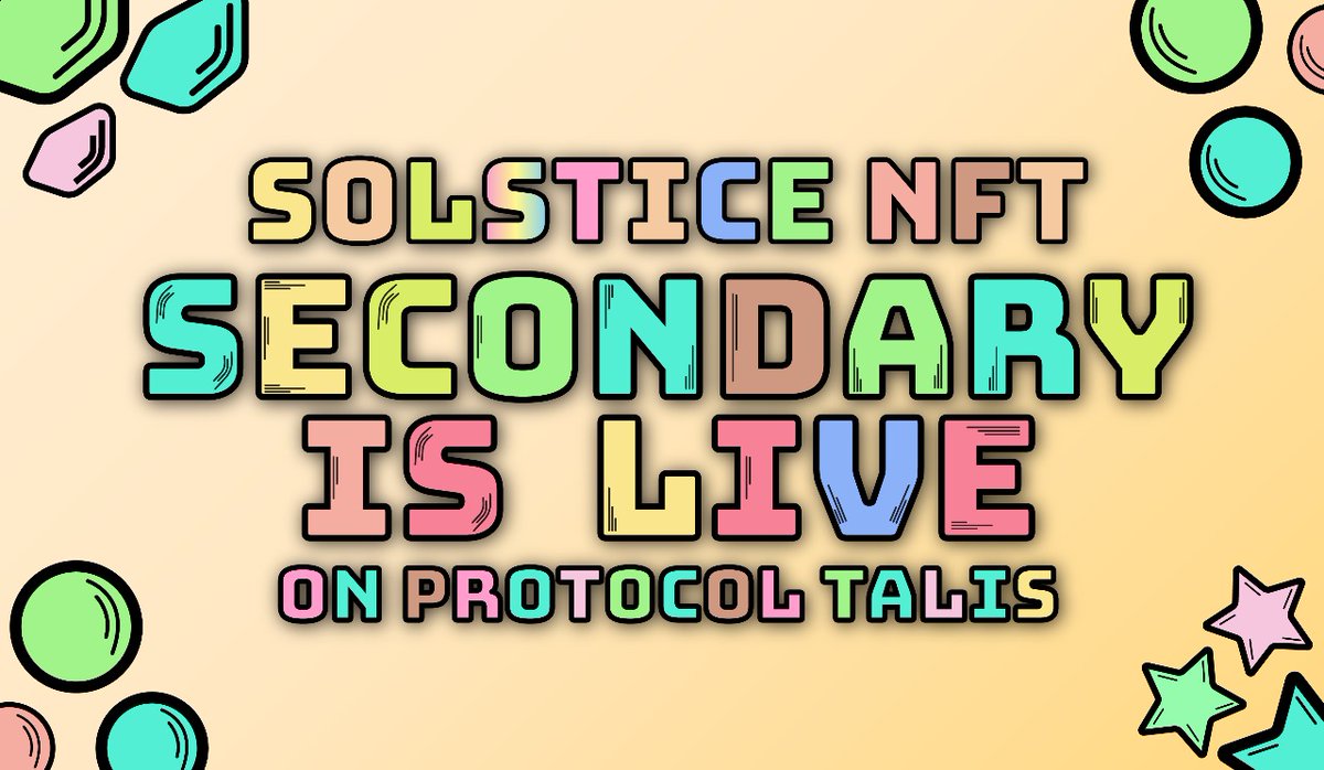 SolsticeNFT 🥷 (@solsticenft__) on Twitter photo Secondry is now Live on <a href="/ProtocolTalis/">Talis Protocol</a>
Link → injective.talis.art/collection/658…
BIG THINGS COMING SOON 🔜 Secondry is now Live on <a href="/ProtocolTalis/">Talis Protocol</a>
Link → injective.talis.art/collection/658…
BIG THINGS COMING SOON 🔜