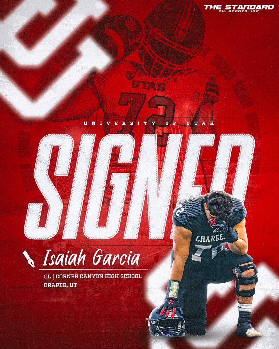 Congratulations to our Isaiah Garcia on officially signing to The University of Utah! #GoUtes #TheStandard @IsaiahJoeGarcia