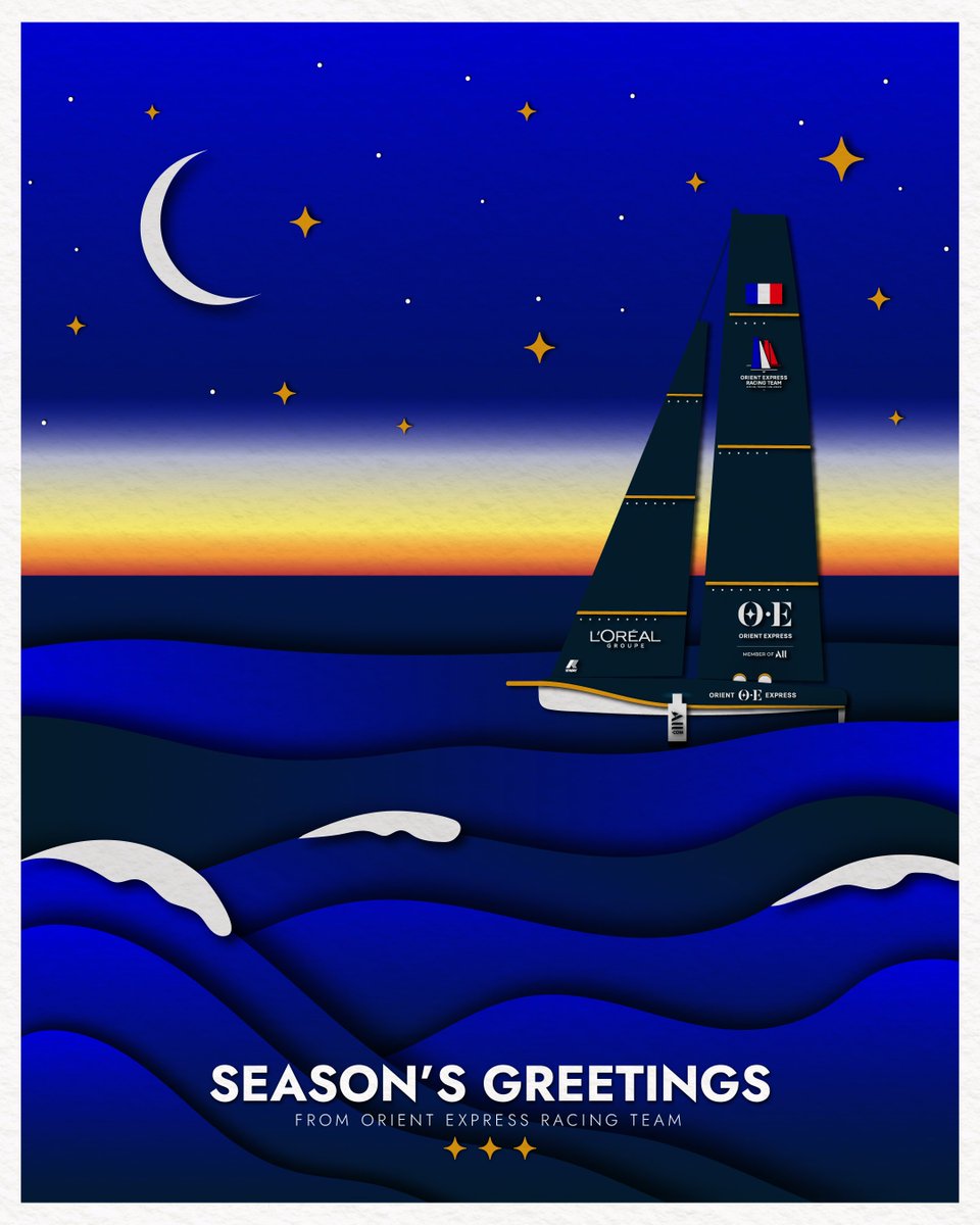 L’ensemble de l’écurie Orient Express Racing Team vous souhaite de joyeuses fêtes de fin d’année 🎄

The entire Orient Express Racing Team wishes everyone happy holidays!

#OrientExpressRacingTeam #AmericasCup #AC37