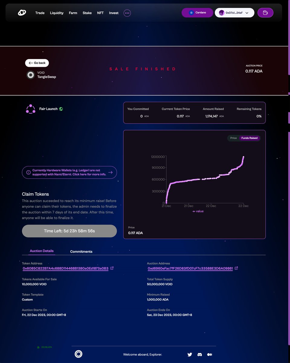 Our team deployed "wrapped smart contracts" earlier this year allowing EVM contracts use directly from any Cardano wallet

Cool to see that tech was just used by <a href="/TangleSwap/">TangleSwap</a> raise over 1,000,000 ADA on <a href="/Milkomeda_com/">Milkomeda (there is no token)</a> 

Shows how improving UX can bring new life into an ecosystem