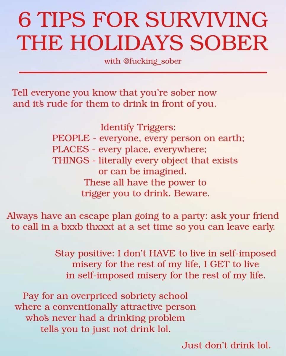 Merry Christmas to all my sober friends out there. I'm glad we still have our sense of humor. Be safe. 
#soberathlete 
#sobrietyrocks