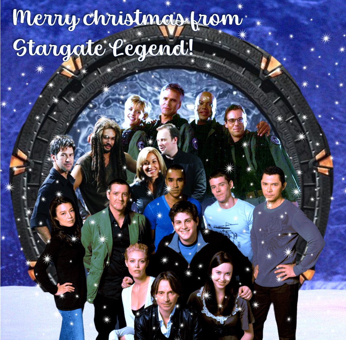 Merry Kreestmas gaters!! Stay safe and enjoy with your loved ones! ❤
#stargate #stargatelegend #SG1 #SGA #SGU <a href="/JoeFlanigan/">Joe Flanigan</a>
<a href="/BaronDestructo/">Joseph Mallozzi 🏴‍☠️</a> <a href="/bradtravelers/">Brad Wright 🇨🇦</a> <a href="/amandatapping/">Amanda Tapping</a> <a href="/actualApophis/">Peter Williams</a> <a href="/SuanneBraun/">Suanne Braun</a> <a href="/JSamuda/">Jacqueline Samuda</a> <a href="/TheGaryJones/">Gary Jones</a> <a href="/tmamendola/">tony amendola</a> <a href="/imcorinnem45925/">imcorinnemec</a> <a href="/dhewlett/">David "Stargate Genius Leader" Hewlett</a> <a href="/rachel_luttrell/">Rachel Luttrell</a>