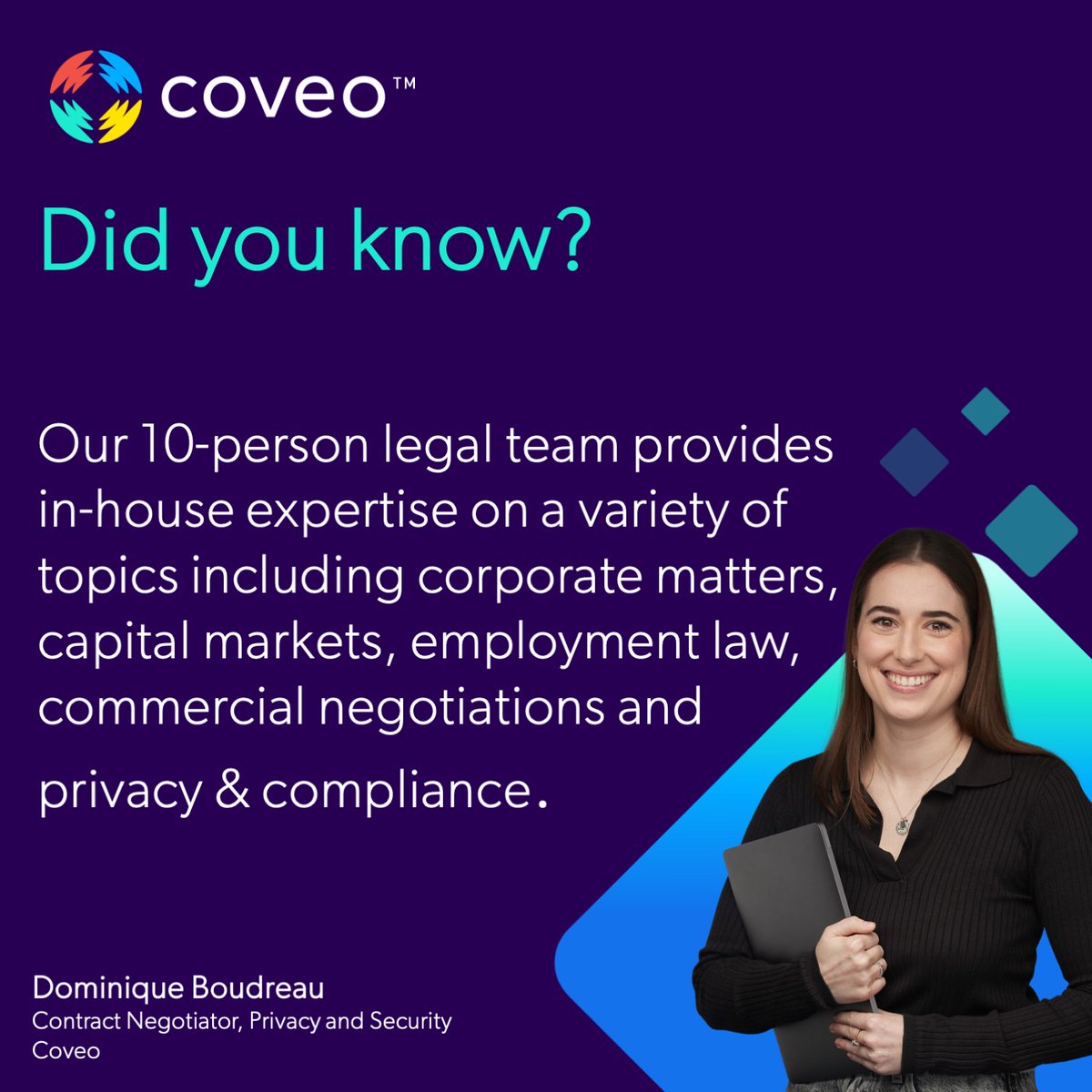 Happy Fun Fact Friday!

Ever wondered about the superheroes who ensure we navigate the legal landscape seamlessly? 

Guardians of compliance, masters of mitigation and global navigators... cheers to our incredible Legal Team at Coveo!

#CoveoAI #funfactfriday #legalteam