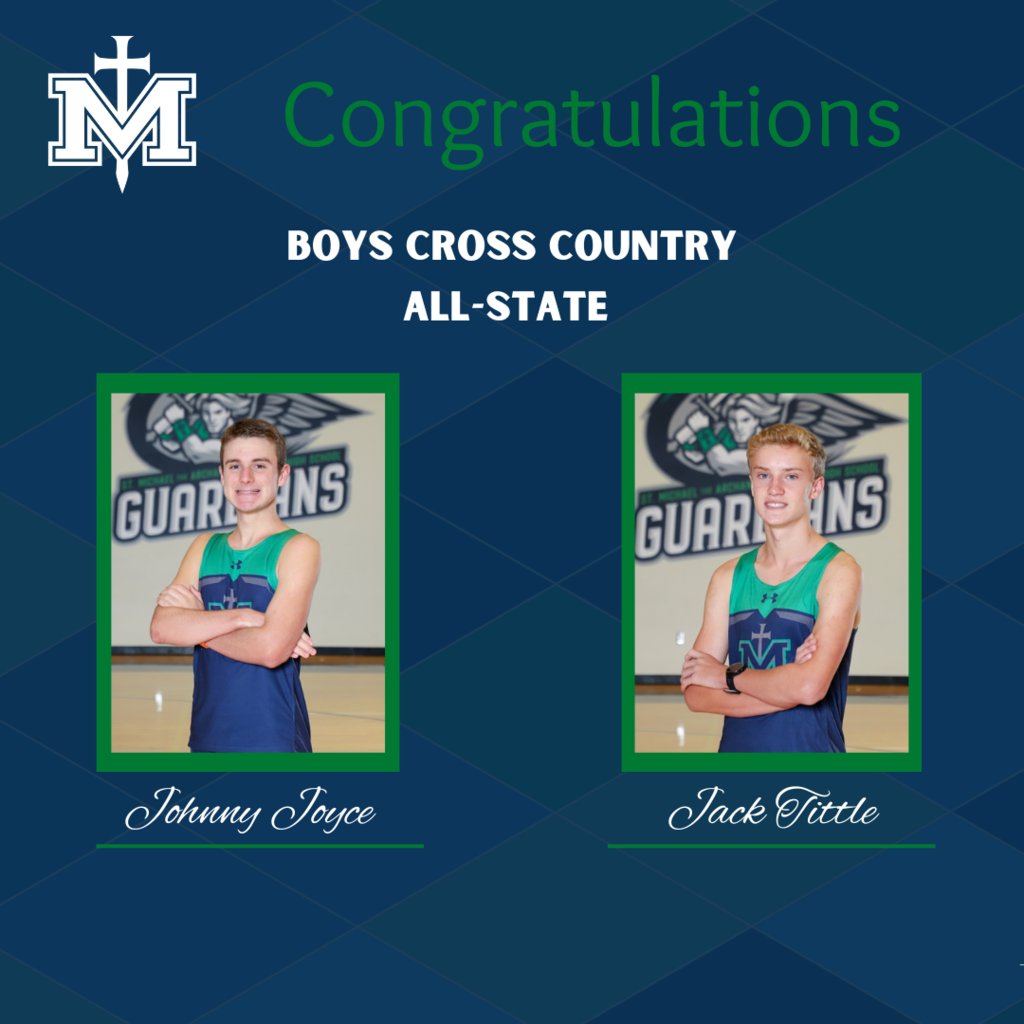 Congratulations to the St. Michael Boys Cross Country team on their winning efforts this past season! 
Way to go boys!

#GuardUp