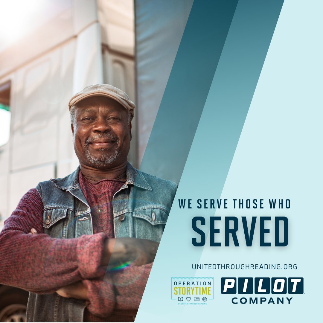 United Through Reading (@utr4military) on Twitter photo 10% of all truckers in the US are Veterans. Thank you, <a href="/ThePilotCo/">The Pilot Company</a>, for helping us reach this segment of the veteran community and letting them know we're here to serve them and keep them connected to their loved ones across the miles with our free app. UTR.org/App 10% of all truckers in the US are Veterans. Thank you, <a href="/ThePilotCo/">The Pilot Company</a>, for helping us reach this segment of the veteran community and letting them know we're here to serve them and keep them connected to their loved ones across the miles with our free app. UTR.org/App