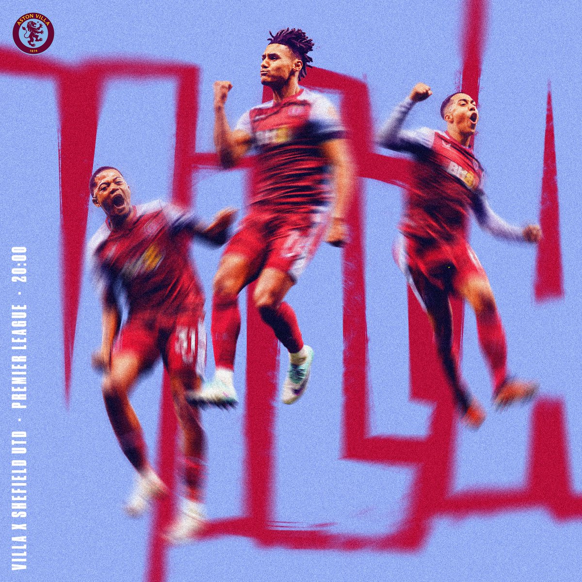 Day 22 of creating a matchday poster every day of December! Losing a bit of steam, but we'll get there 💪 #AstonVilla x Sheffield Utd