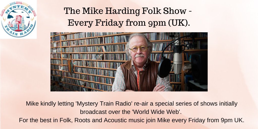 Love #Folk Music? Tune in just after @ 9PM UK 22/12 to hear the @MHFolkShow! Hear a vintage #Christmas themed edition of the program! @ mysterytrainradio.com/listen & @tunein - I'm listening to @MTrainRadio on @TuneIn #NowPlaying tun.in/sfzOd