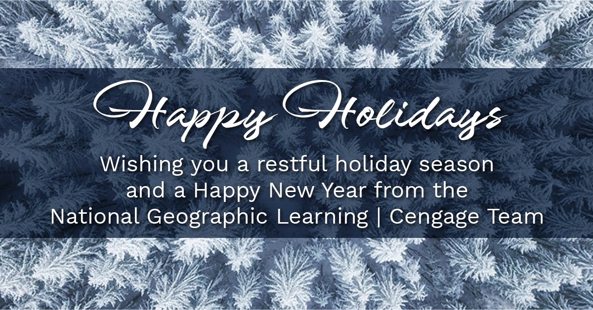 Happy Holidays from our National Geographic Learning family to yours! #HappyHolidays