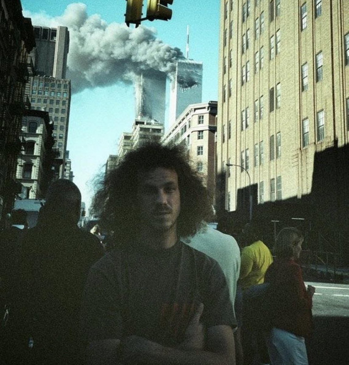 A collection of selfies taken on September 11th, 2001.