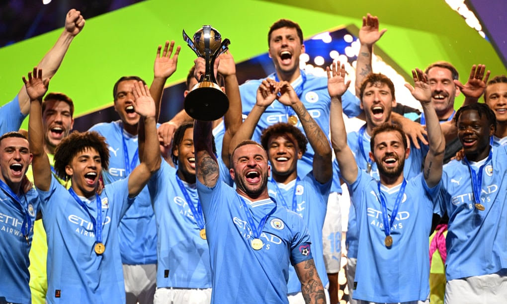 the best team in the land and all the world! #ManchesterCity #Manchester #ClubWC #treblewinners #uefa #ChampionsLeague #eplchampions #EPL #pep #championsoftheworld