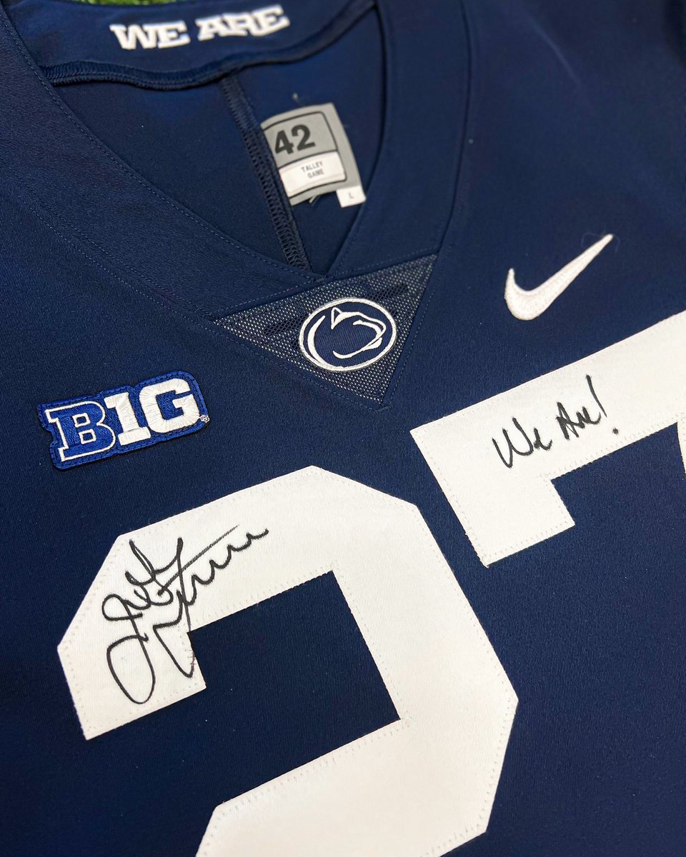 🔵⚪️ Win a James Franklin autographed @PennStateFball jersey! ⚪️🔵 How to enter 👇 1️⃣ Follow us 2️⃣ Repost 3️⃣ Tag a friend in the replies for an extra entry Good luck! 🏈 #WeAre | #CFAPeachBowl