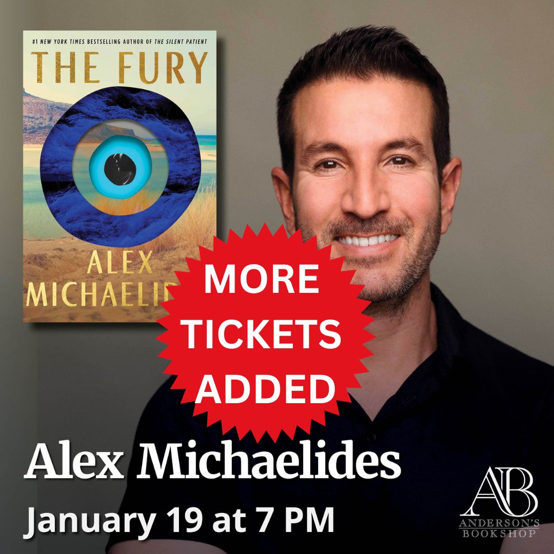 Event tickets make great gifts, ad we were able to add more tickets to this popular January event! Meet @AlexMichaelides on January 19th, get tickets here: TheFuryAndersons.eventcombo.com