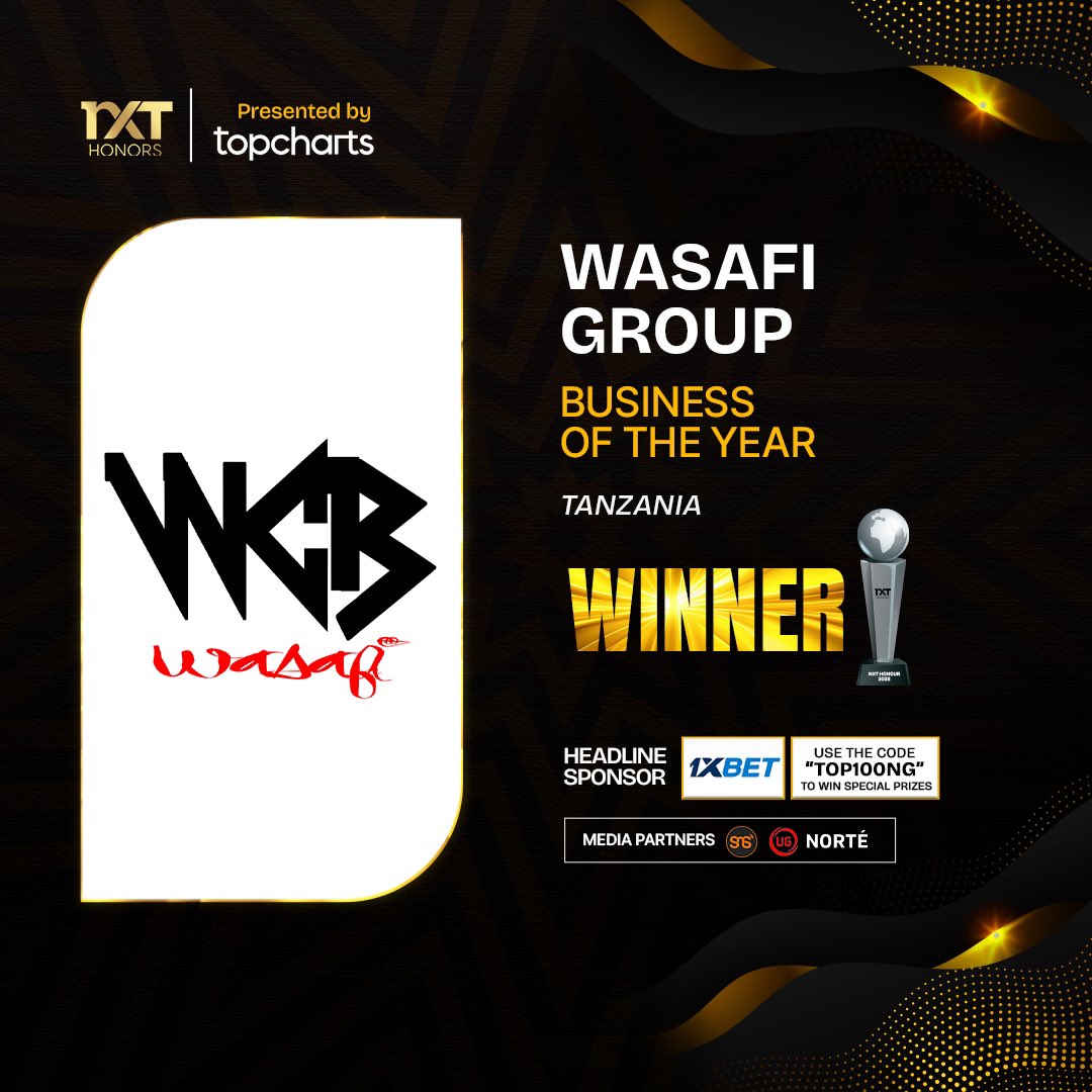 2023 #NXTHonors

BUSINESS OF THE YEAR

WINNER — @Wcbwasafi_ @wasafitv