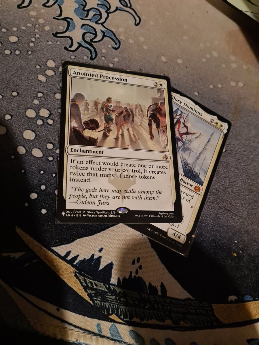 Manadorkjohn 🔜 commandfest Birmingham (@manadorkjohn) on Twitter photo Let's do a giveaway.
You can win the best token doublers in EDH, Anointed Procession & Mondrak Glory Dominus.
To enter
1. Like & retweet
2. Follow me & <a href="/BrazenCGames/">Brazen Coalition Games</a>
3. Follow BCG on Twitch twitch.tv/brazen_coaliti…
I will draw live on stream 14/01/2024 Let's do a giveaway.
You can win the best token doublers in EDH, Anointed Procession & Mondrak Glory Dominus.
To enter
1. Like & retweet
2. Follow me & <a href="/BrazenCGames/">Brazen Coalition Games</a>
3. Follow BCG on Twitch twitch.tv/brazen_coaliti…
I will draw live on stream 14/01/2024