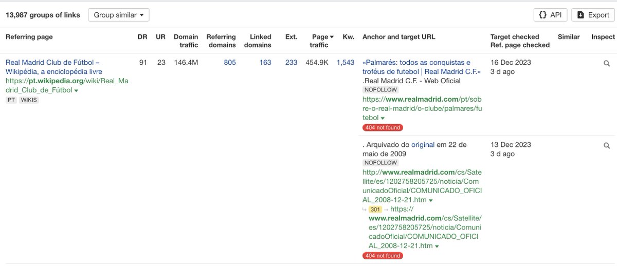 Dünyanın en büyük devi Real Madrid web sitesi niye trafik kaybetti?

İşte o nedenler 👇

- Site geçiş sürecinde eski URL adreslerini doğru yönlendirmediler
- 404 Sayfalar yüzünden Google botları bu sayfalara girdiğinde içerik göremediği için sıralama kaybı yaşadılar
- İçeride