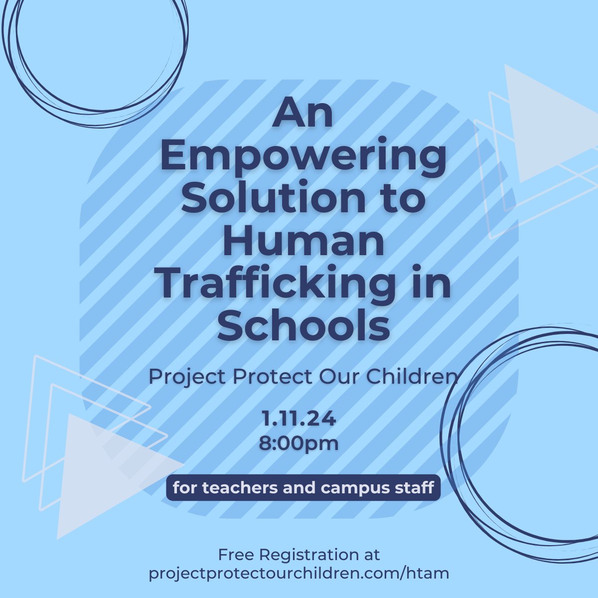 If you are in education, we want to talk to YOU! Which audience describes you best? Visit our website to register for the webinar for you! Hope to see you on either January 11th or January 17th!
#texaseducation #schooldistricts #humantraffickingawarenessmonth #youthempowerment