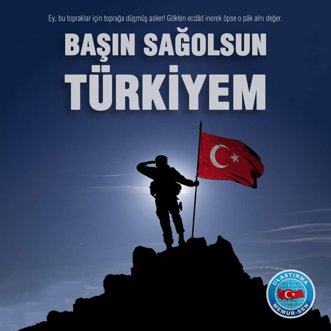 UCMSGenelMerkez's tweet photo. Irak'ın kuzeyinde, Pençe-Kilit Operasyon bölgesinde şehit olan askerlerimize Allah’tan rahmet, ailelerine başsağlığı, yaralanan askerlerimize acil şifalar diliyoruz. 
Milletimizin başı sağolsun. 🇹🇷 https://t.co/rAYjy4VAvL
