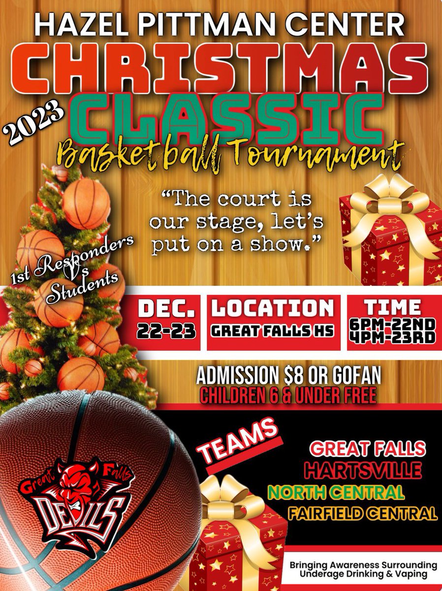 Make the short trip to Great Falls tonight!  Tip off at 6!