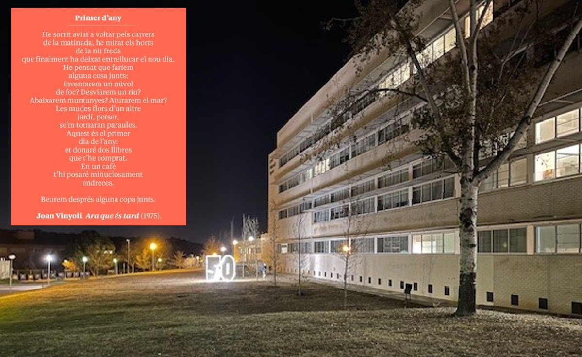 Bones Festes! Des del #twitter fem la nostra felicitació de Nadal. Molta sort pel 2024. #50EPS i per molts més <a href="/univgirona/">Universitat de Girona</a> <a href="/UdGEsports/">Servei d'Esports UdG</a> <a href="/UdGCiencies/">Facultat de Ciències</a> <a href="/UdGDret/">Dret a la UdG</a> <a href="/udgdoctorat/">Escola de Doctorat de la UdG</a> <a href="/RectorUdG/">Rector UdG</a> <a href="/UdGLletres/">Facultat de Lletres UdG</a>