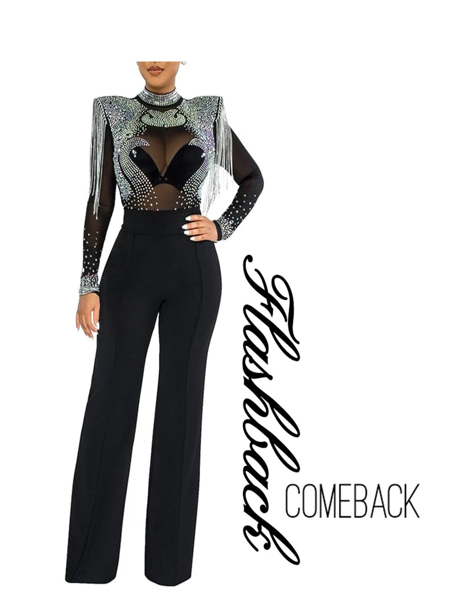 Friday Fun Fashion Flashback with Flair: Rock the '80s in a Sheer Rhinestone Jumpsuit with Shoulder Pads That Shimmer and Shine!

GetTheLook:
getmethelook.com/f/friday-fun-f…