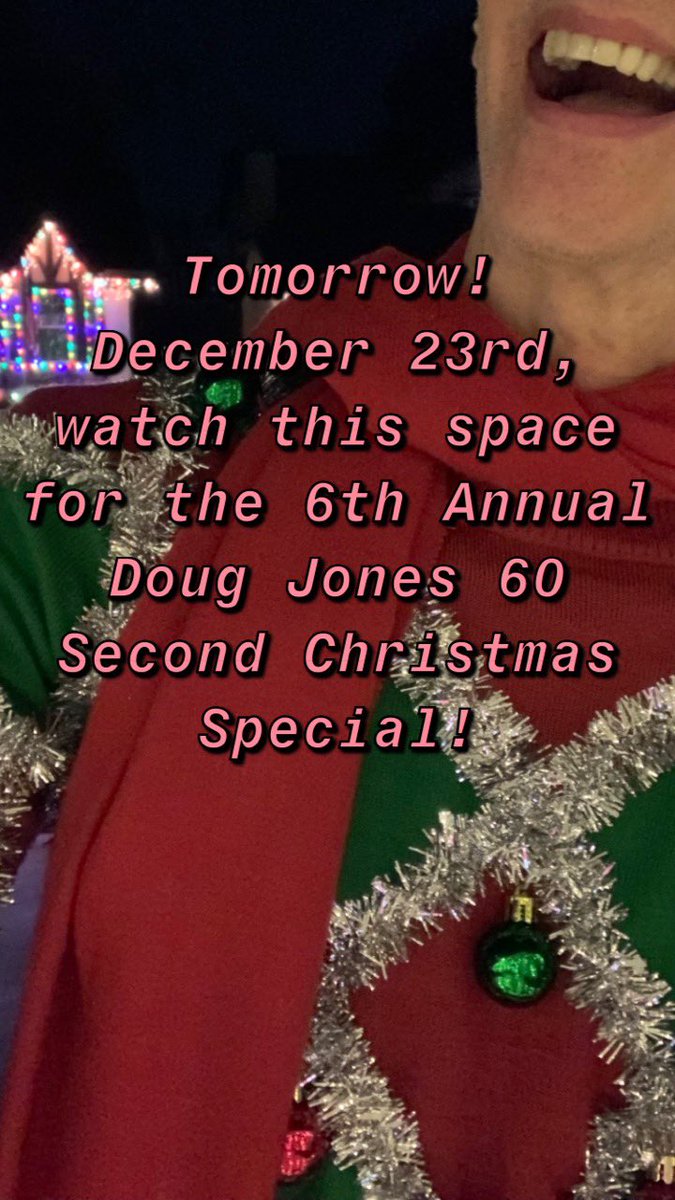 Unfortunately for you, I’m bringing back my horrible singing and bad dad joke for my 6th Annual “60 Second Christmas Special” this time tomorrow 12/23 right here in this social media profile. 🤭🎄❤️. . #dadjokes #badsinging #christmas #christmassongs #christmasspecial