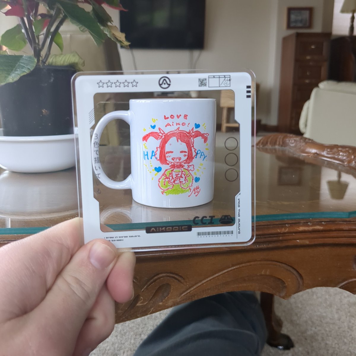 Shoutout @MAcciNFT First time ive ever received physical items for buying an nft. She even spent the time to hand draw my own @aikovirtual on the mug. Macci 🐐