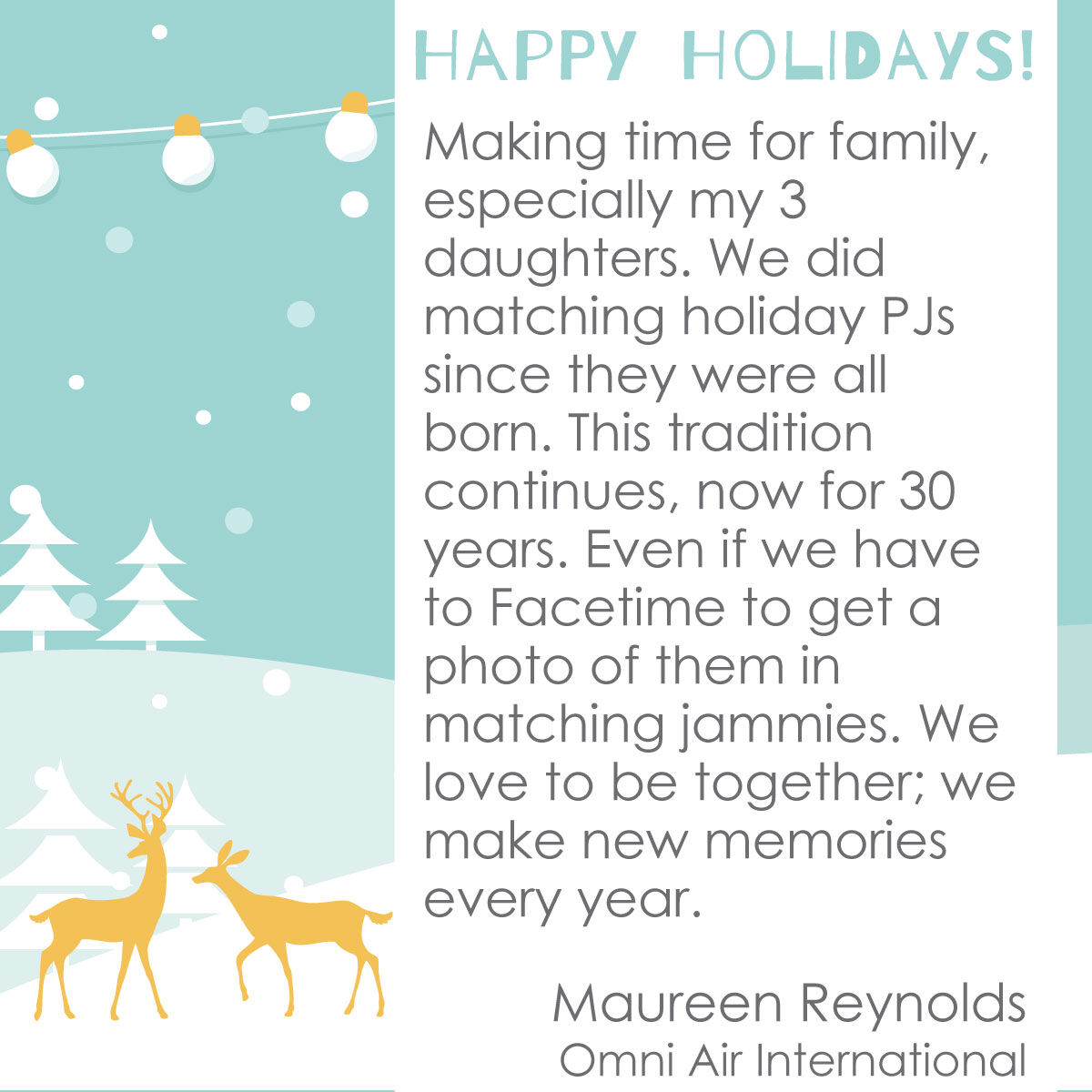 We asked our employees to share their favorite holiday memories and traditions. Check back the rest of the week to read some of their stories! #holidays #memories