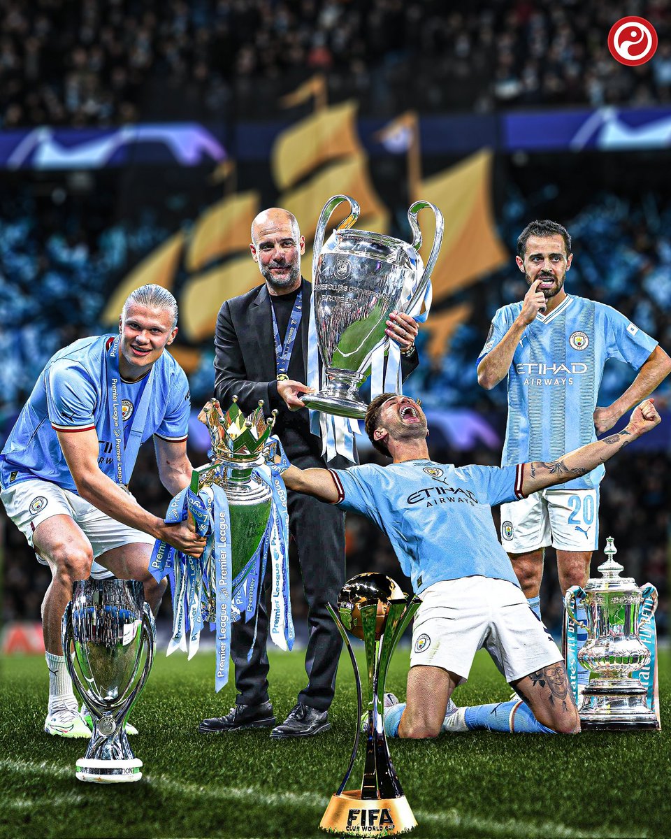 رسمياً : مانشستر سيتي أول فريق إنلجيزي يحقق الدوري الإنجليزي &amp; دوري أبطال أوروبا &amp; كأس الإتحاد الإنجليزي &amp; السوبر الأوروبي &amp; كأس العالم للأندية في نفس العام 🏆🏆🏆🏆🏆 .