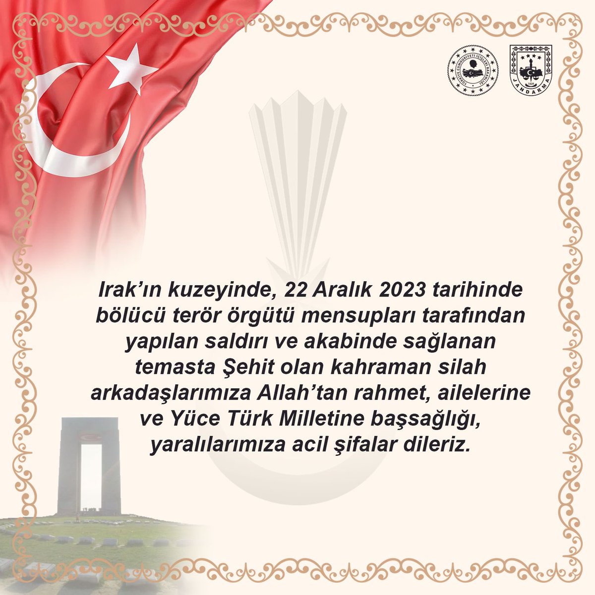 Başımız sağ olsun.🇹🇷