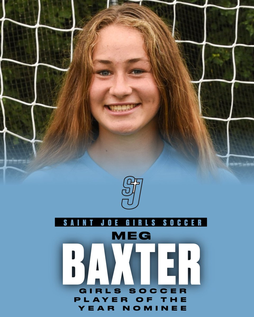 SaintJoeSports's tweet image. Congratulations to Meg Baxter on being nominated Girls Soccer Player of the Year by The Indiana High School Sports Awards. The winner will be announced during the live show on April 23 at Clowes Memorial Hall. indystar.com/story/sports/h…
