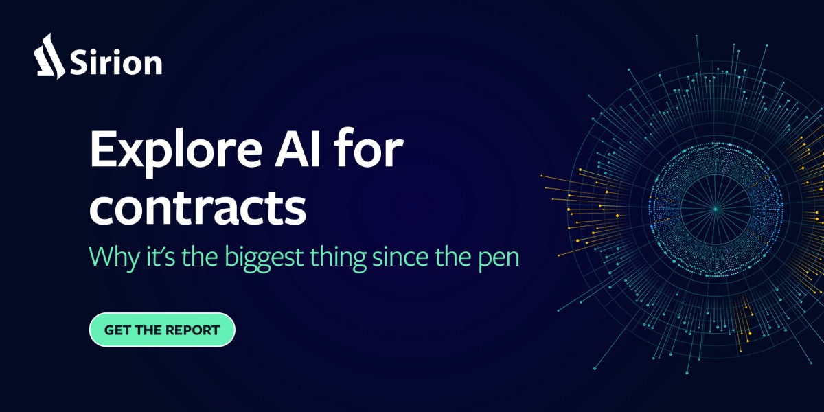 Explore AI's Impact on Contracting with @SirionCLM. Learn how it's revolutionizing the way contracts are made and managed. Plus, uncover critical CLM platform differences.

Download this essential repor: brnw.ch/21wFyEA