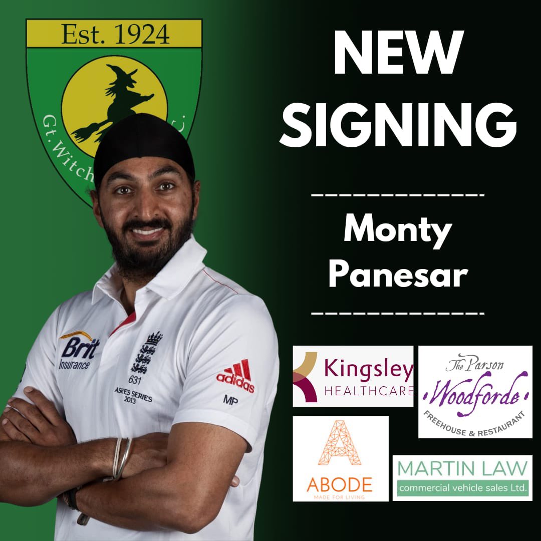 GtWitchinghamCC's tweet image. (1/2) Great Witchingham Cricket Club is delighted to announce the signing of Monty Panesar. 

Throughout Monty’s career, he played for England from 2006 to 2013. One of his notable achievements was being a part of the England team that won the Ashes series in 2009.