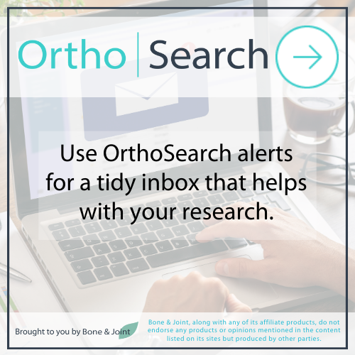 Taking a break from your research over the holidays but concerned about the clutter in your inbox when you return?

Use #OrthoSearch's article alerts to receive notifications when new research is published in your research area.

#Orthopedics #Academics

orthosearch.org.uk