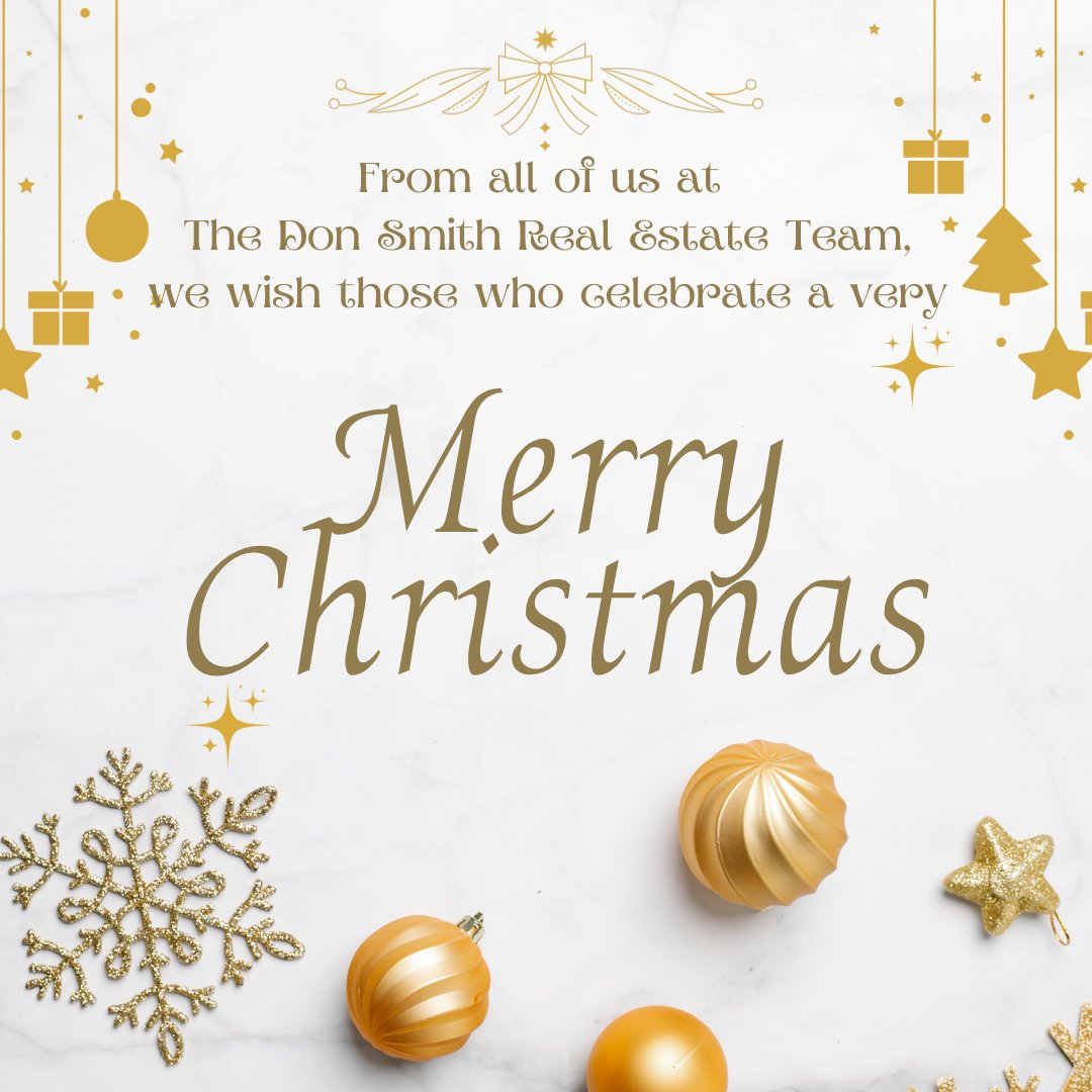 To all who celebrate, the Don Smith Real Estate Team wishes you a very Merry Christmas!

#TheDonSmithRealEstateTeam
#SeeSoldSignsSooner
#KellerWilliams
#KW
#MerryChristmas