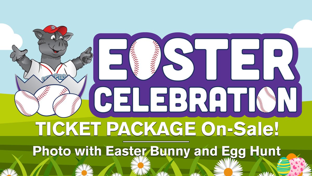 Crack open the fun this Easter with our eggstraordinary ticket package 🐰 Dive into the festivities with tickets, an egg-citing Easter egg hunt, and snap a photo with the one and only Easter Bunny. It's a hoppin' good time for the whole family! 🔗: offer.fevo.com/iron-pigs-vs-r…