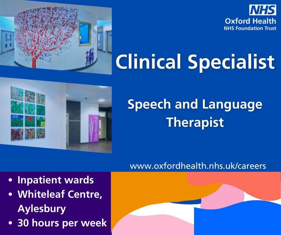 Are you a Speech and Language Therapist (SLT) looking to deliver an evidence-based Speech and Language Therapy service in Buckinghamshire? 💻 loom.ly/VfqwPjQ 📅 8th January #SALT #SLT #Buckinghamshire #MentalHealth #AHP #OlderAdults #AlliedHealthProfessional