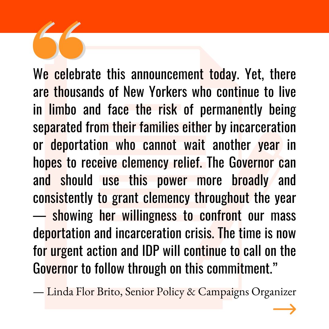 NEW: <a href="/GovKathyHochul/">Governor Kathy Hochul</a> Pardons 16 New Yorkers– 7 Facing Harsh Immigration Consequences and Grants 4 Commutations.