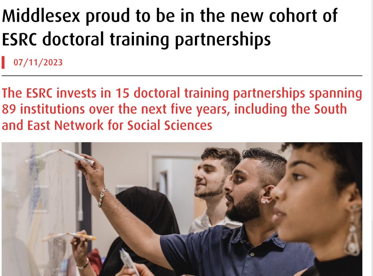 Interested in (paid) doctoral research to change the world? Applications for SENSS #ESRC #studentships @Middlesex University invited for 5 thematic areas: Justice, Crises, #AdvancedMethods, Sustainability, Wellbeing. Close Midday 8 February. More information: DTP-SENSS@mdx.ac.uk