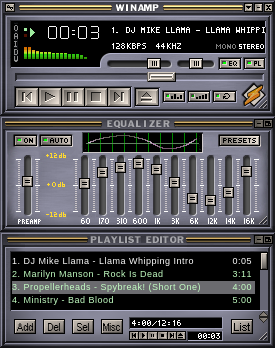 valsolnik's tweet image. Winamp was the most popular music player in 90's