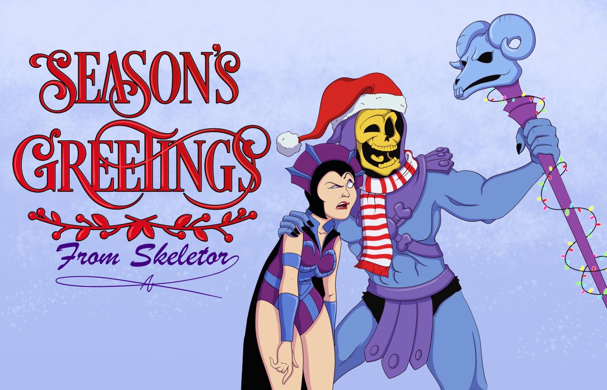 No one can get into the Christmas spirit like Skeletor