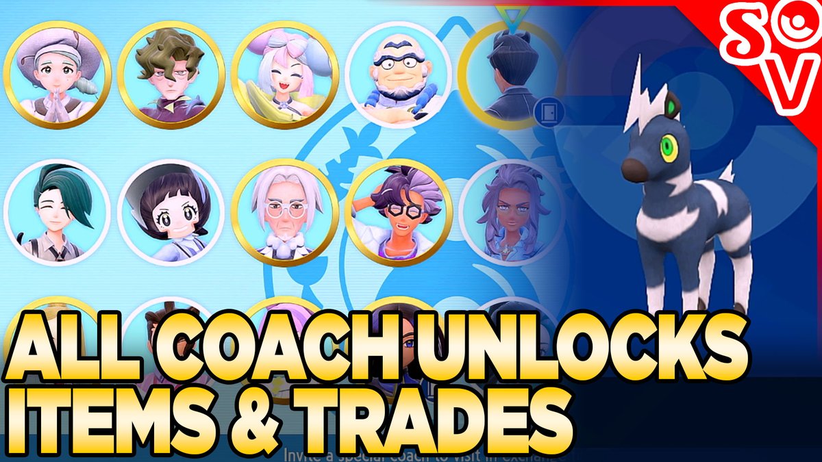 Shiny Blitzle! All League Coach Unlocks, Trades, & Items in Pokemon Indigo Disk youtu.be/NugV6iPOT1c