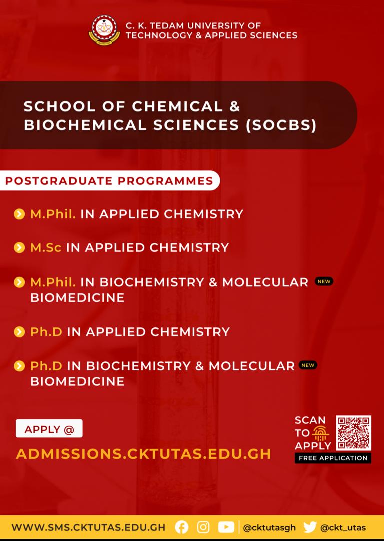 Admission has been opened again for 2023 WASSCE Students who just checked their results.
Kindly apply and join us in the chemical world let's recreate the world together.
Applied chemistry, pharmaceutical technology and laboratory technology.
#chemistry
#recreatingtheworld