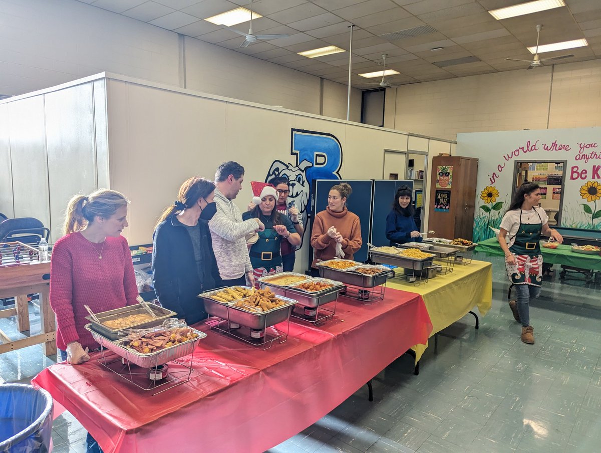 So much holiday spirit at today's @ccsdschools Birchwood School luncheon! Delicious food, festive music, and happy faces all around. #HolidaySpirit #FestiveFriday