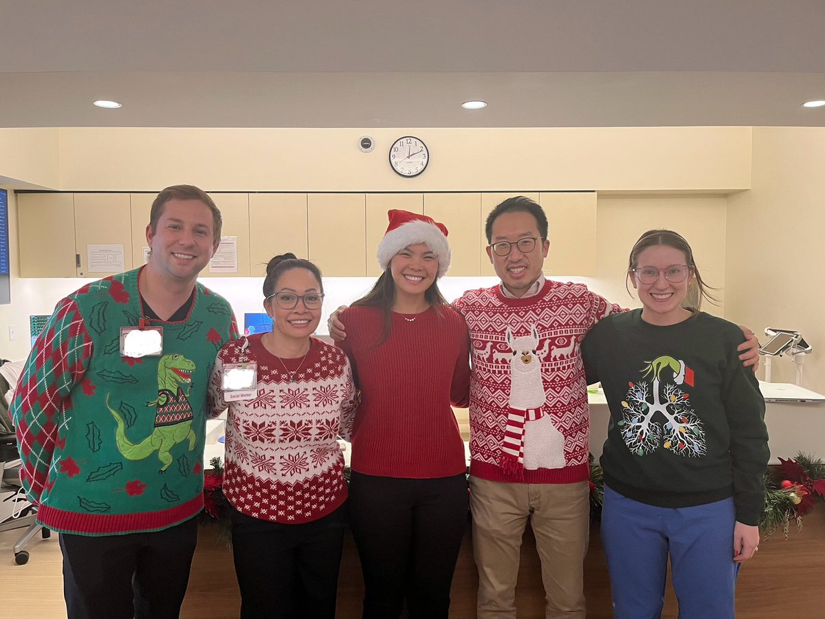 Holiday sweaters for Stanford Heart Transplant/VAD service