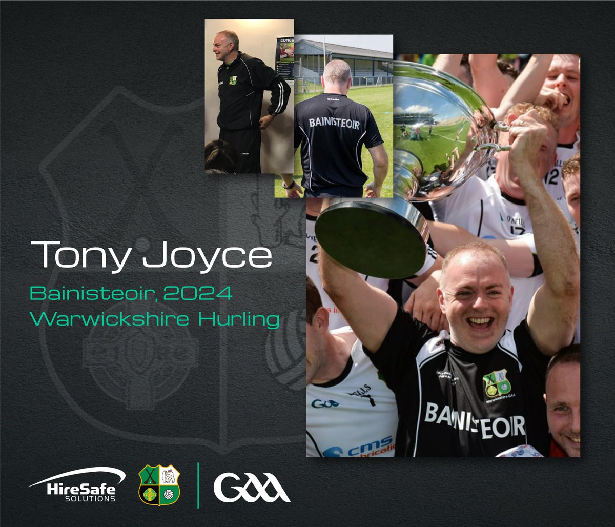 We are delighted to announce our new county hurling manager for 2024: Tony Joyce. We welcome Tony and wish him the best of luck for the coming season. @HireSafeSol | @warwickshireclg