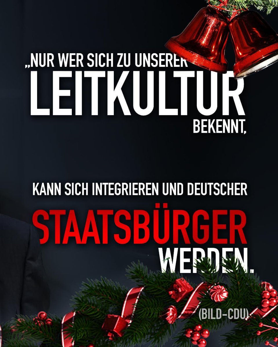 Merz (CDU) will uns zwingen Weihnachtsbäume in unsere Wohnzimmer aufzustellen. Wir bleiben lieber bei unserer Kultur. #NeinZurWertediktatur