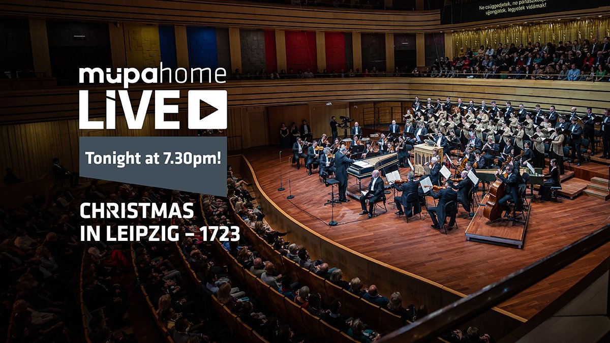 One day before Christmas Eve some great festive baroque music live from the Béla Bartók National Concert Hall at 7.30PM! Click here: bit.ly/3eTlDOp We look forward to welcoming you in front of your screen! #MüpaHome #MüpaHomeLive