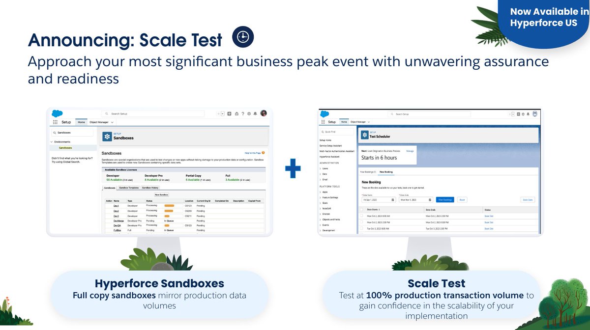 Now introducing Scale Test: your gateway to complete confidence in scaling your implementation. With Scale Test, you can test at a whopping 100% of your expected production volume, all within your existing full-copy sandbox. Check it out: ➡️ sforce.co/3HbL9hb